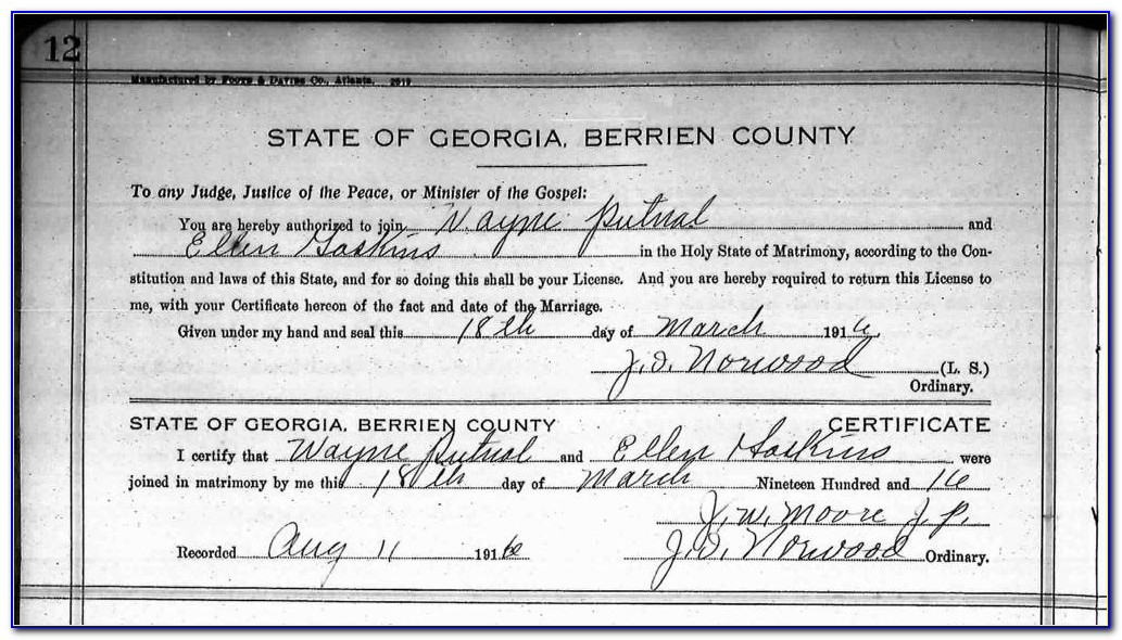 Gwinnett County Court Birth Certificate