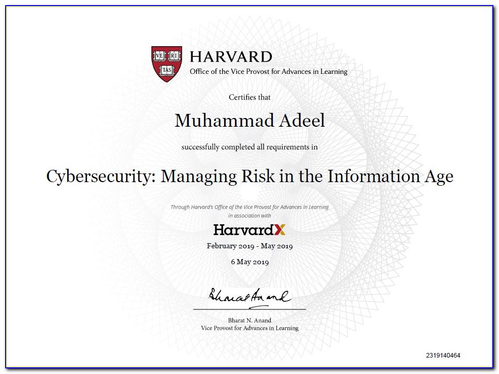 Harvard Cybersecurity Certificate Cost
