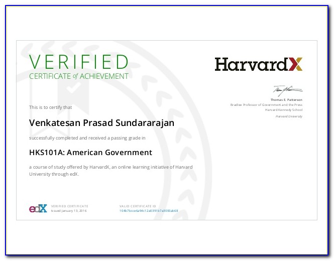 Harvard Extension School Cybersecurity Certificate