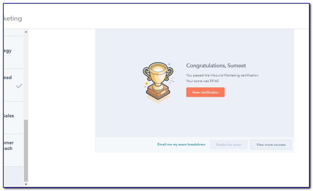 Hubspot Content Marketing Certification Answers 2018