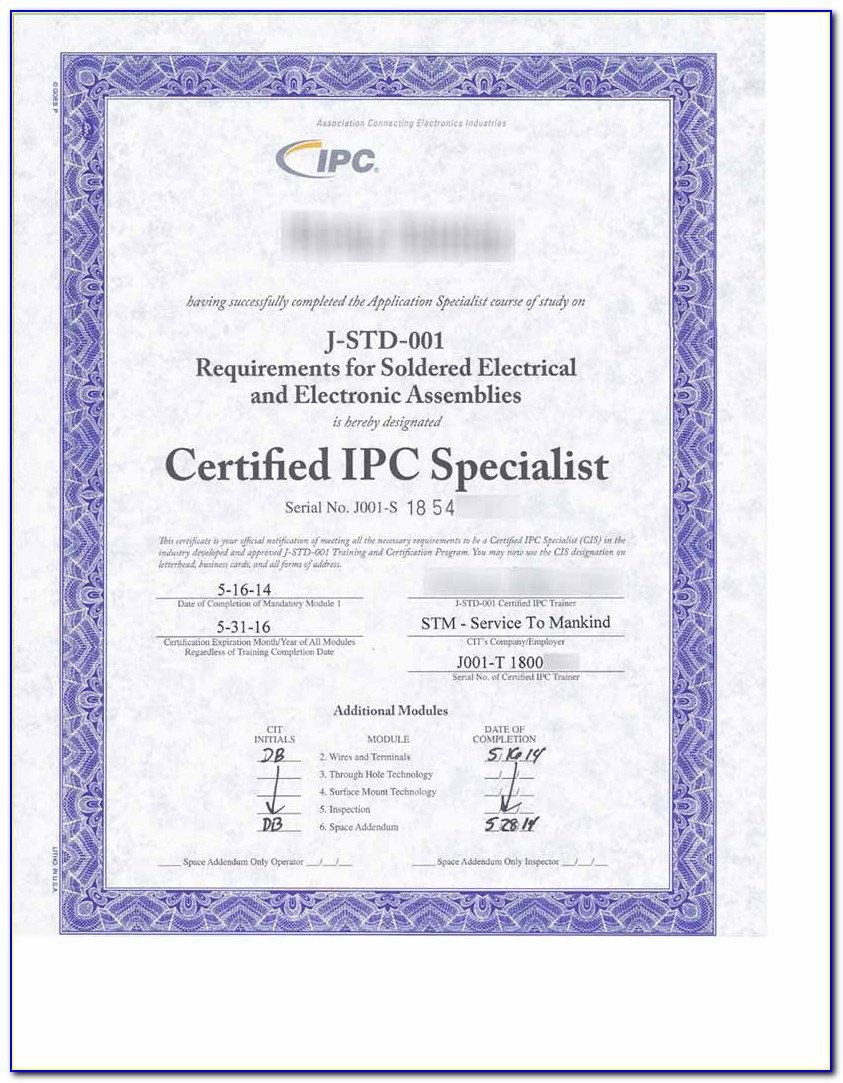 J Std 001 Certification