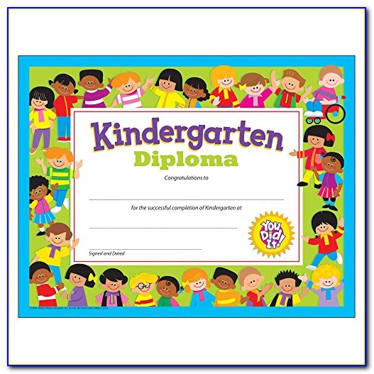 Kindergarten Graduation Certificate Template Free Download