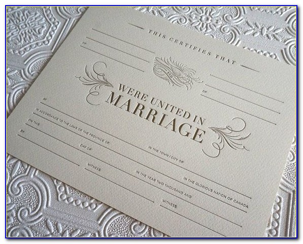 Marriage Certificate Keepsake Holder