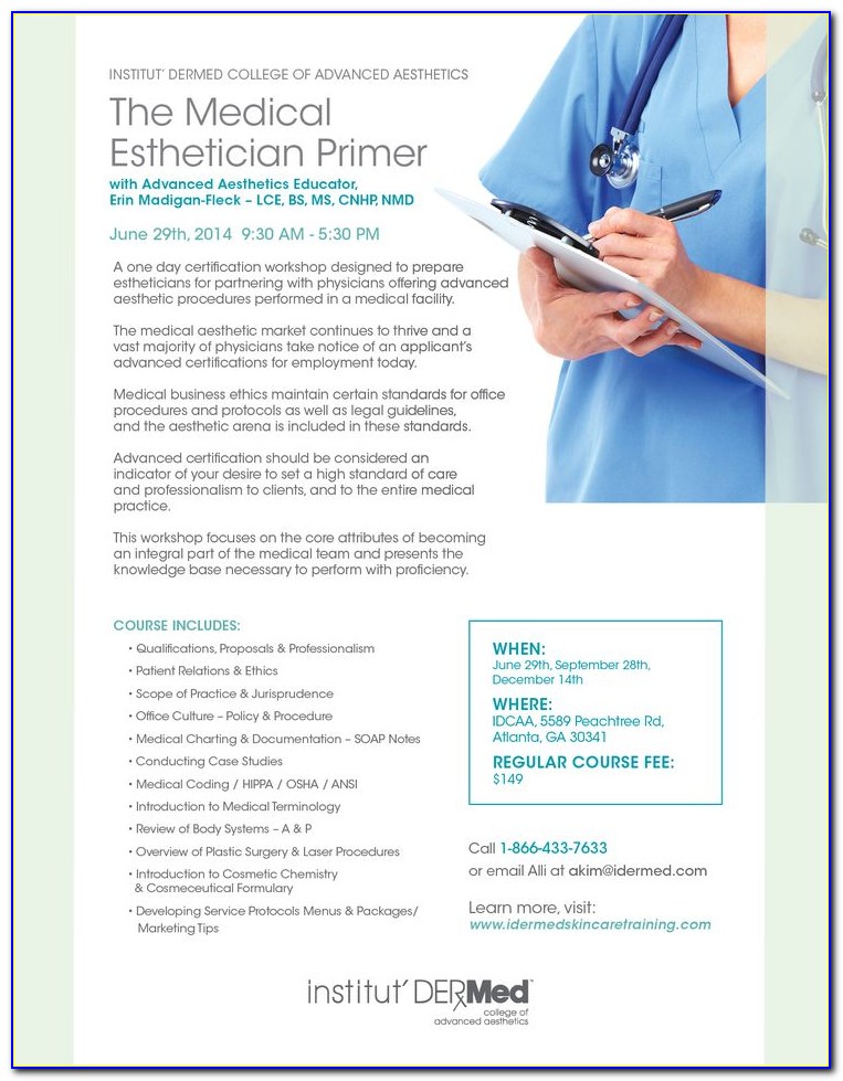 Medical Aesthetician Certification Florida