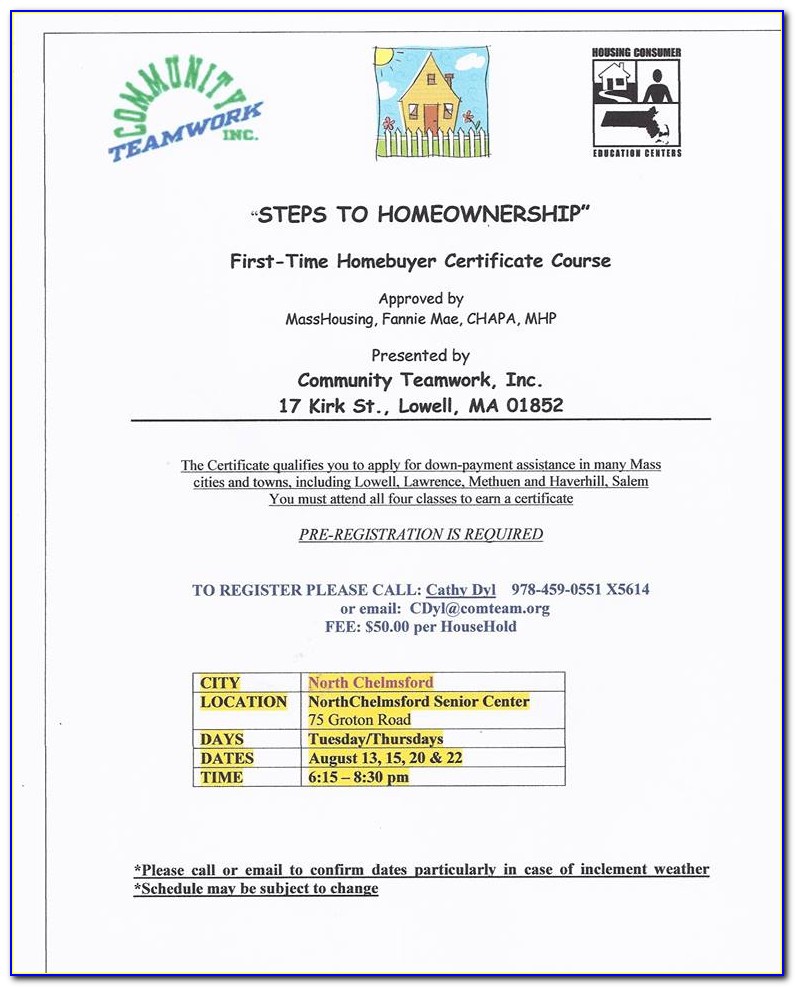 Mgic Homebuyer Education Certificate