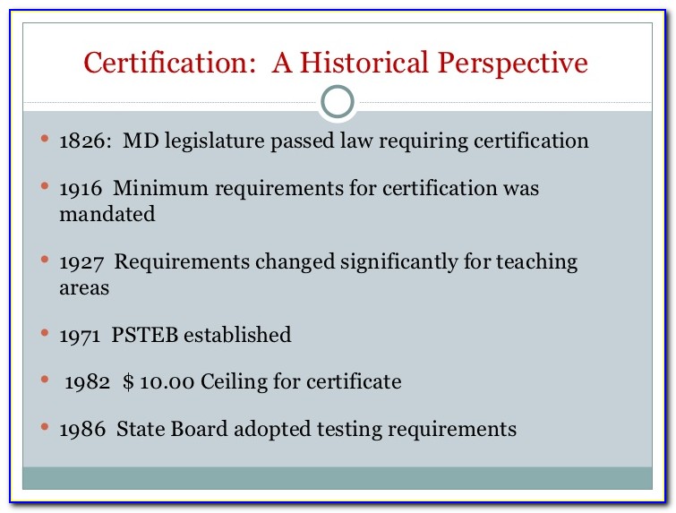 Msde Teacher Certification Login