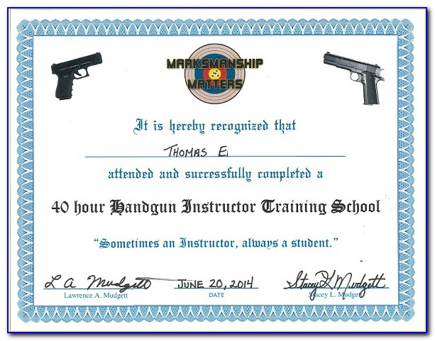 Nra Firearms Instructor Classes