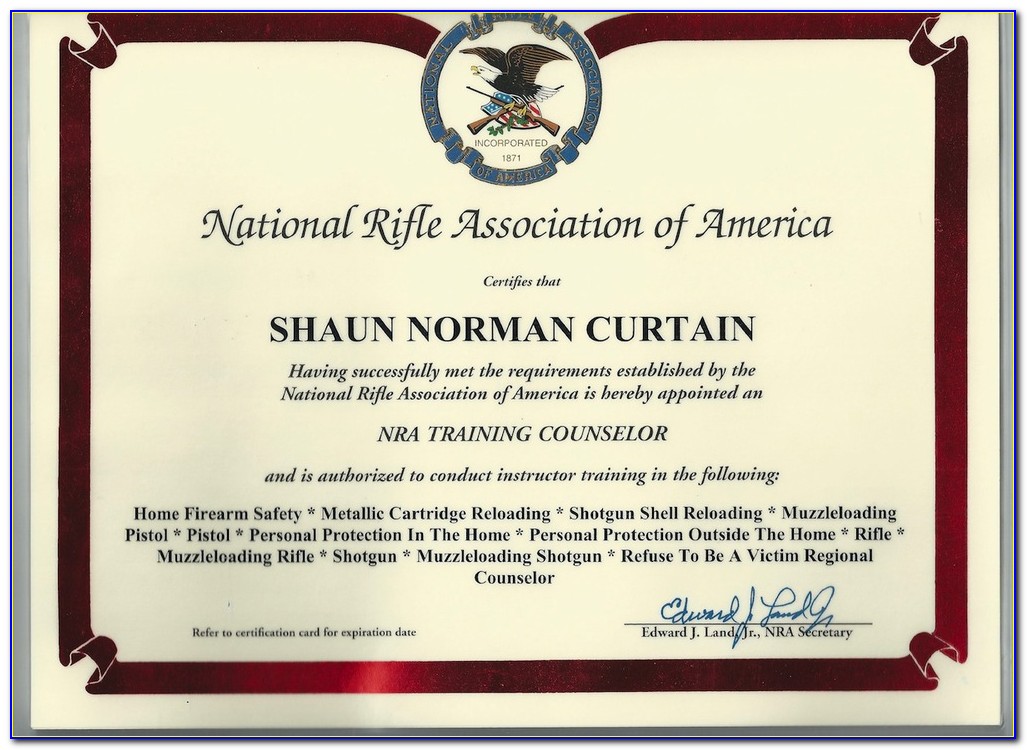 Nra Firearms Instructor Course
