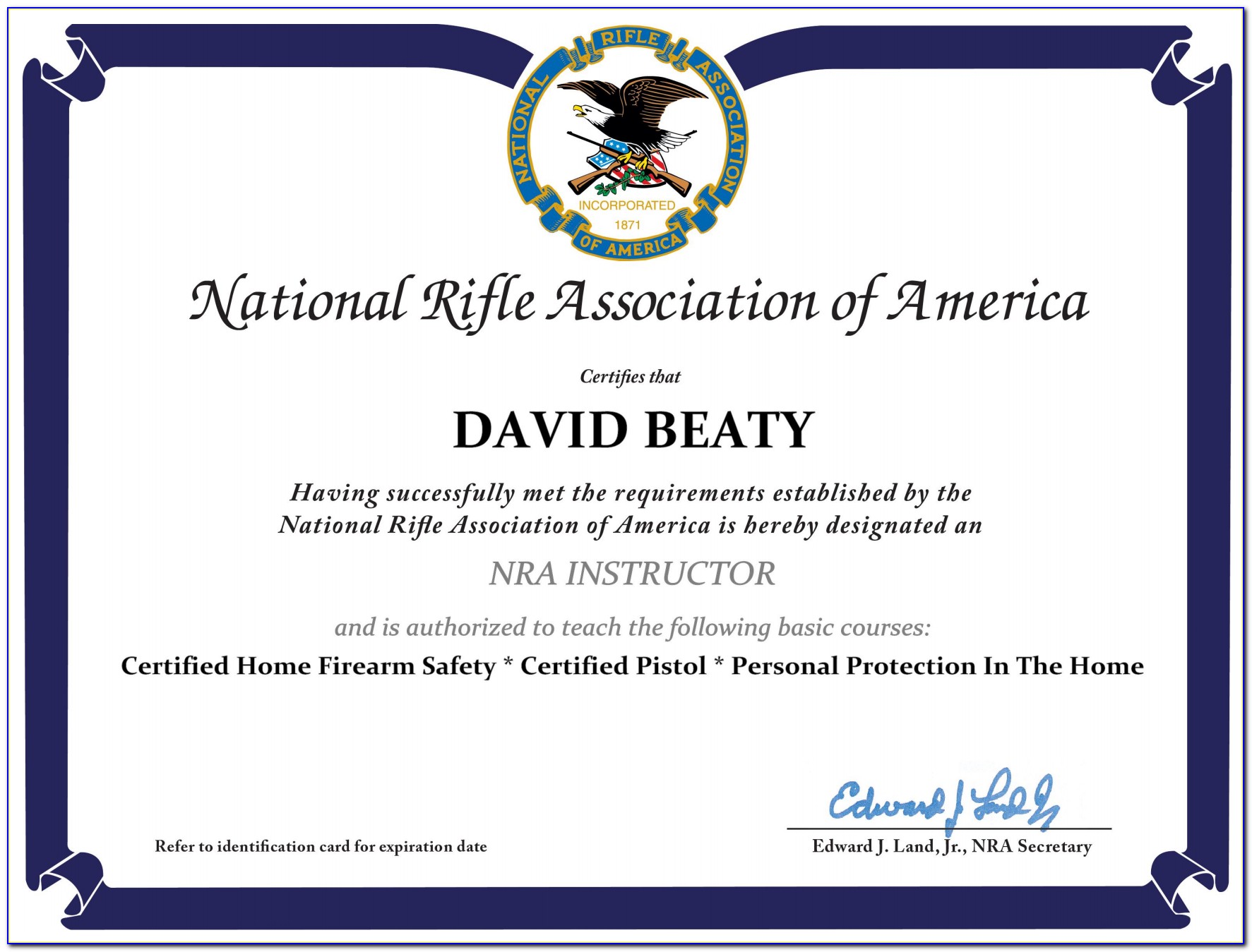 Nra Pistol Instructor Certification