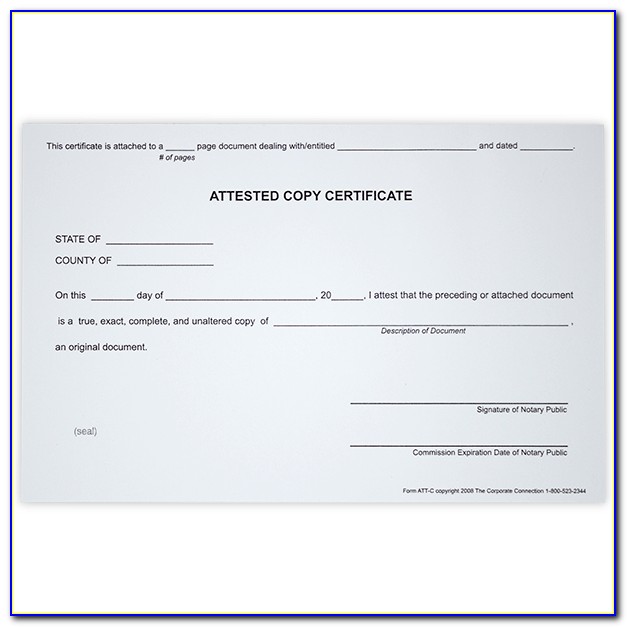 Oregon Notary Certificate Of Authorization
