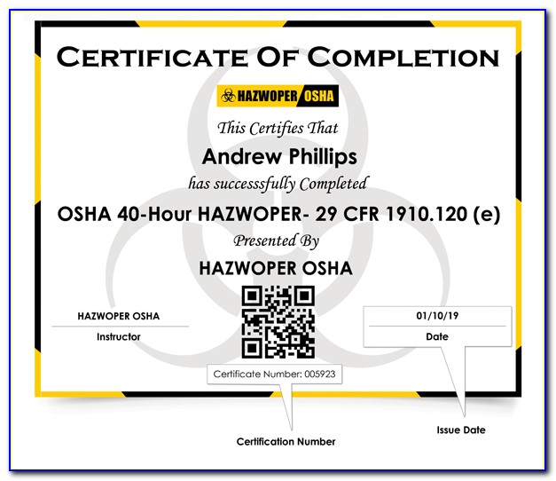 Osha 10 Hour Certification Lookup