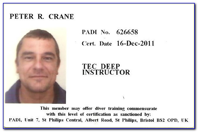 Padi Diver Certification Check