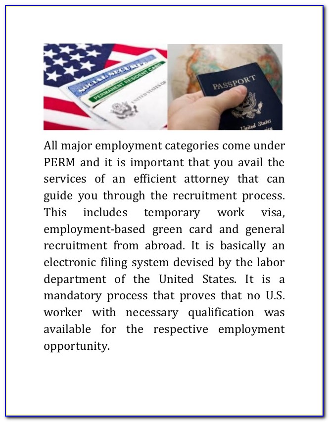 Perm Labor Certification Application Processing Time
