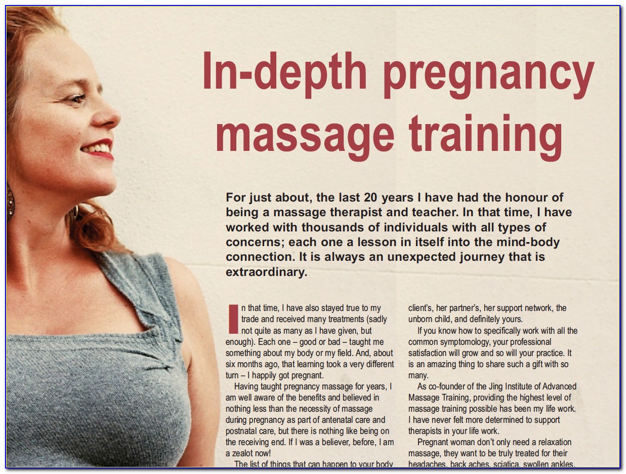 Prenatal Massage Certification Chicago