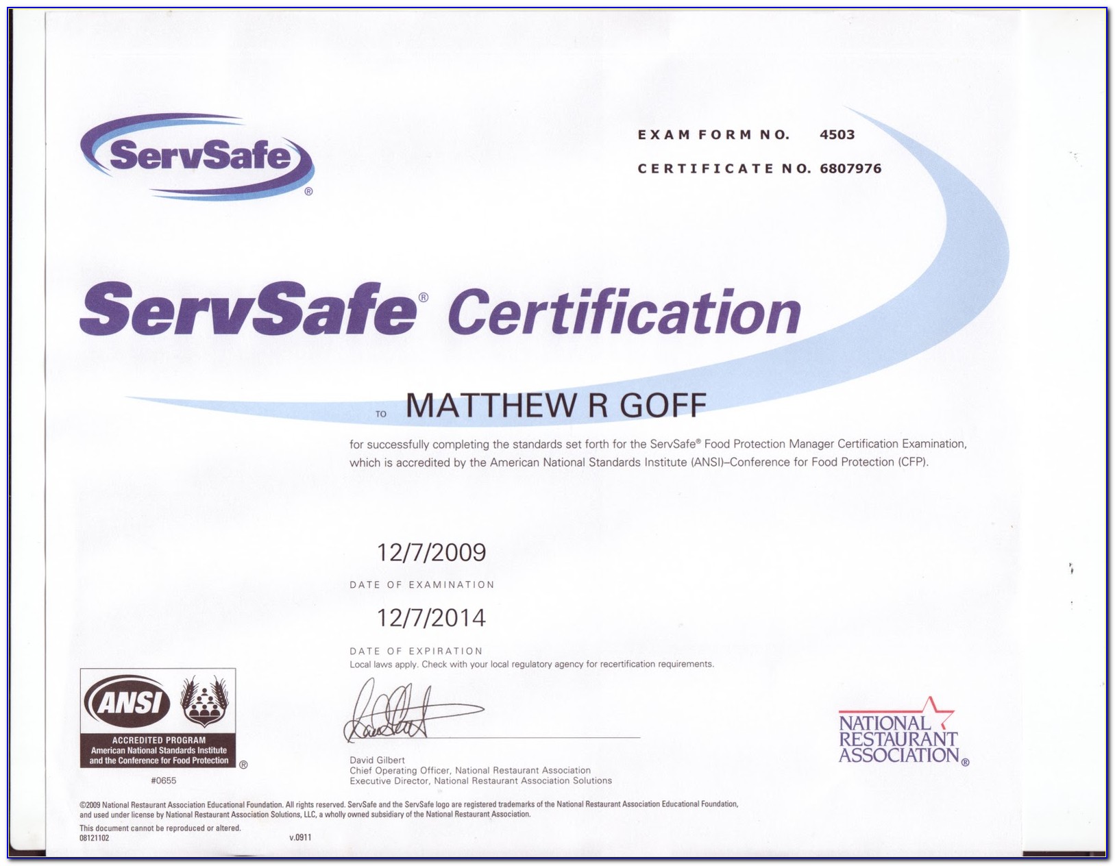 Print My Servsafe Certificate
