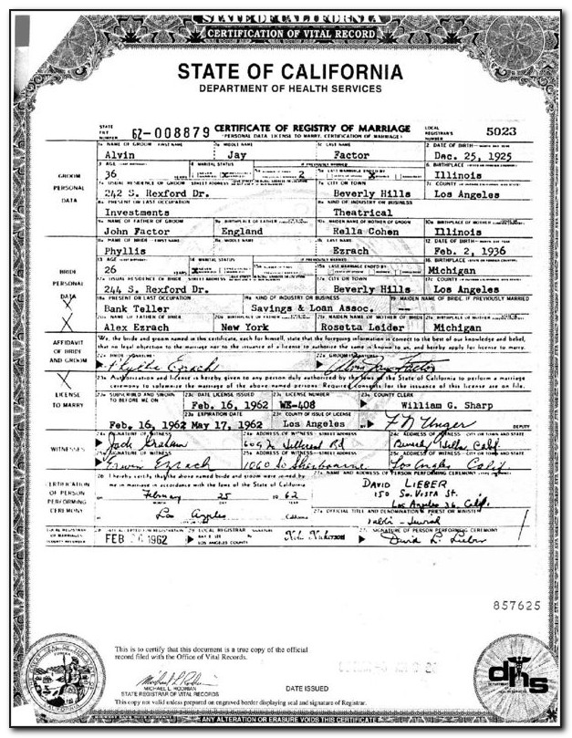 Santa Clara County Marriage License Lookup