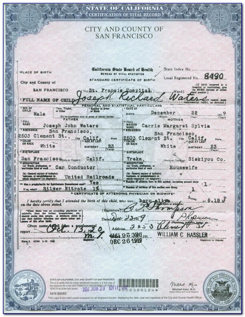 Sc Department Of Vital Records Birth Certificate