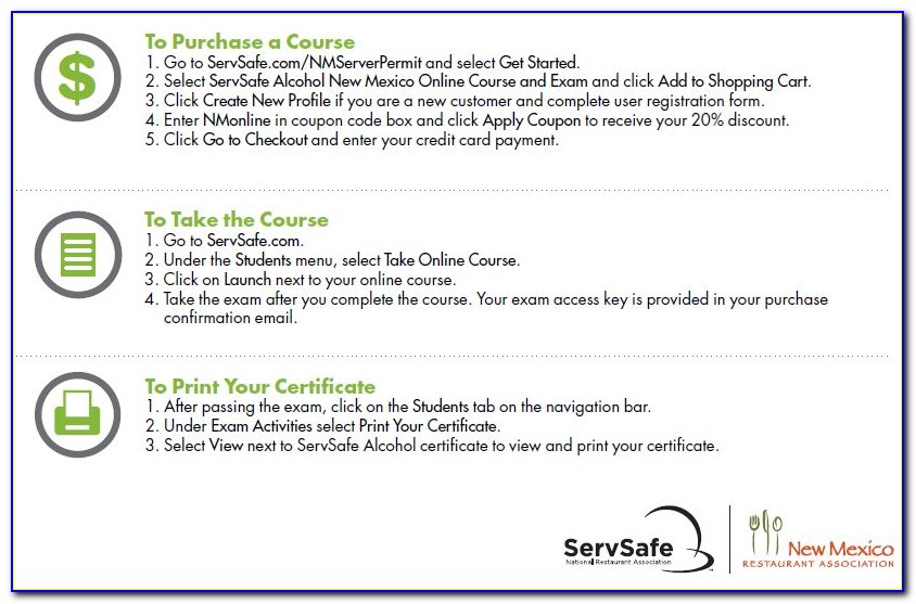 Servsafe Alcohol And Food Certification