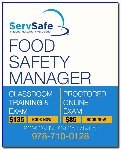 Servsafe Food Manager Certification Classes