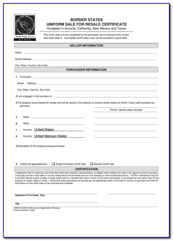Texas Tax Resale Certificate Search