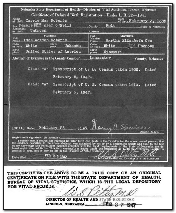 Tulare County Records Birth Certificate