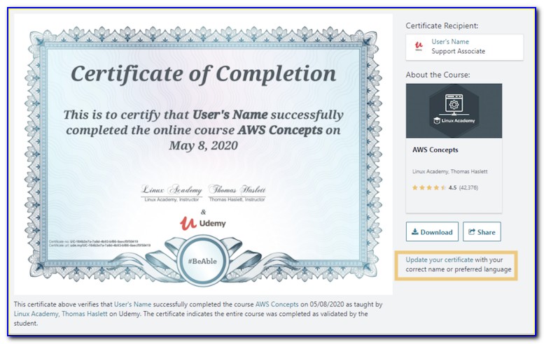 Udemy Certificate Of Completion Quora