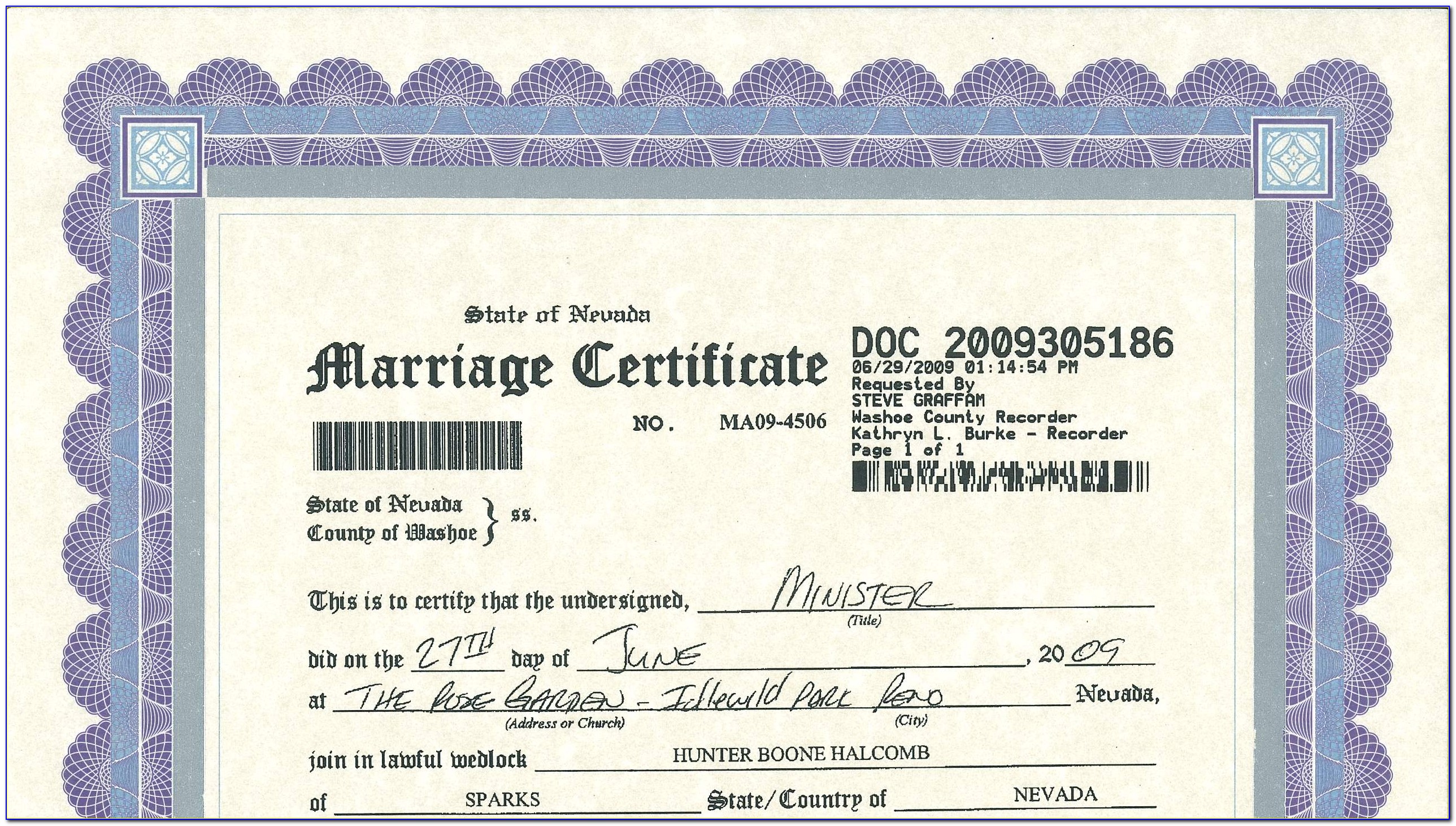 Us Marriage Certificate Apostille