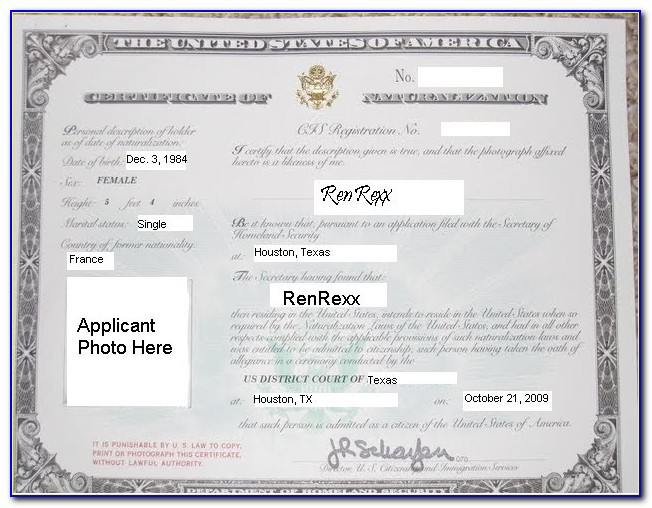 Uscis Lost My Naturalization Certificate