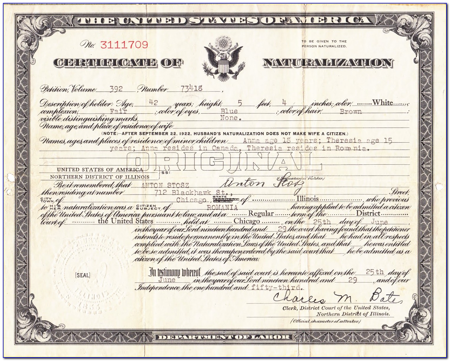 Usps Lost My Naturalization Certificate