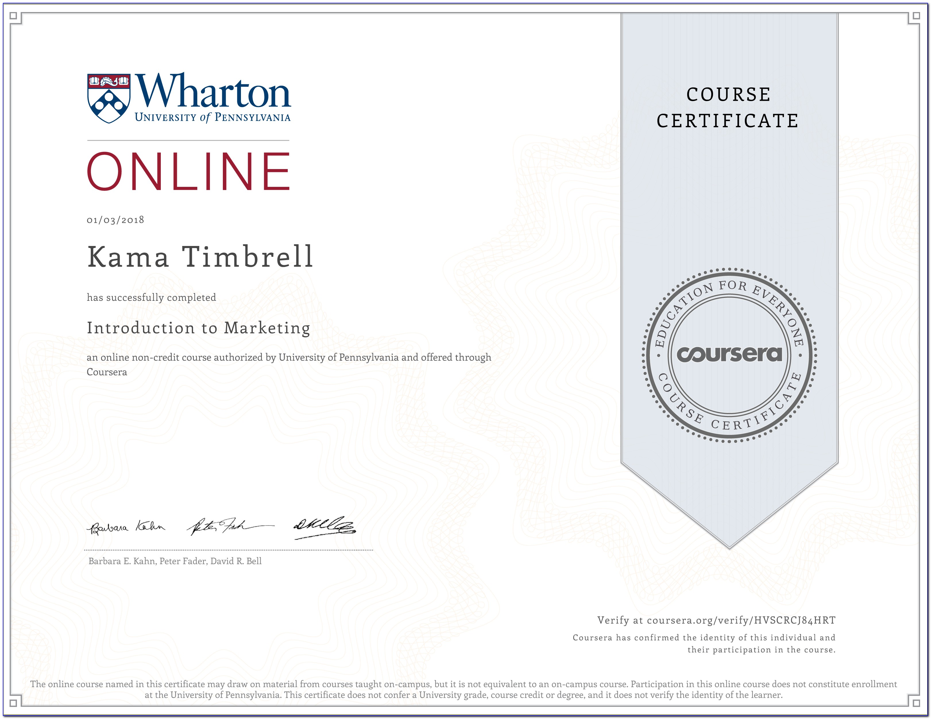 Wharton Online Certificate Promo Code