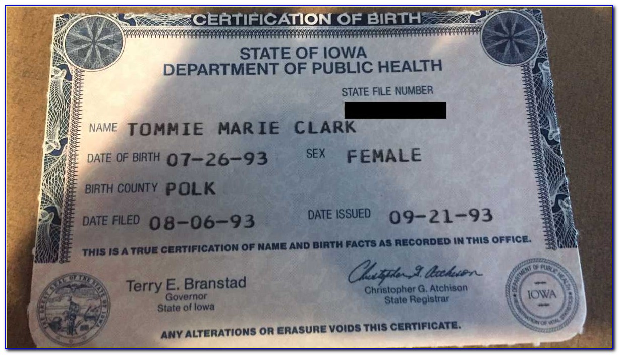 Where To Get Your Birth Certificate In Des Moines Iowa