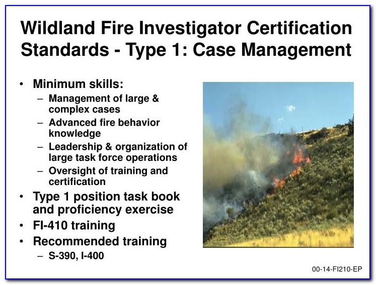 Wildland Firefighter Certification Red Card
