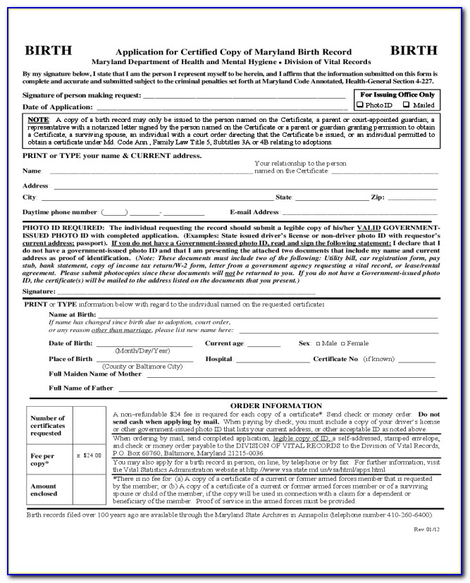 Winnebago County Birth Certificate Replacement