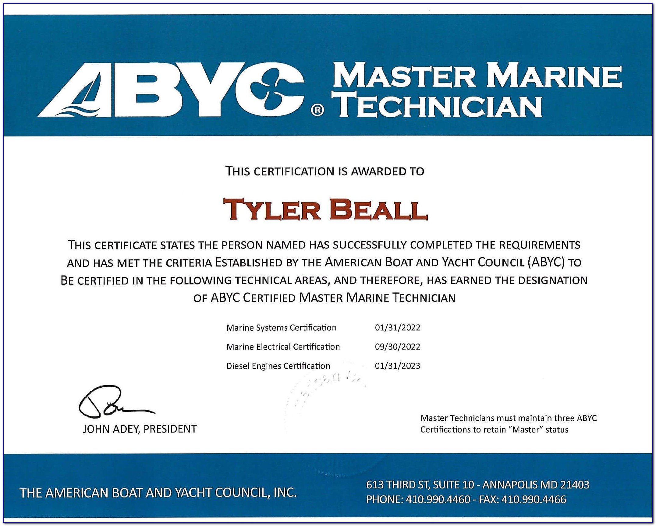 Abyc Electrical Certification Course