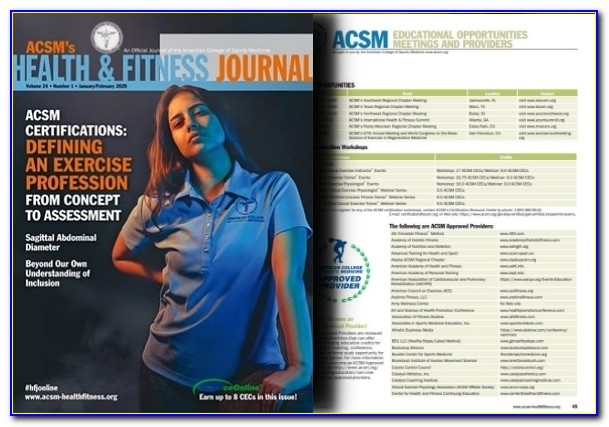 Acsm Group Exercise Instructor Certification