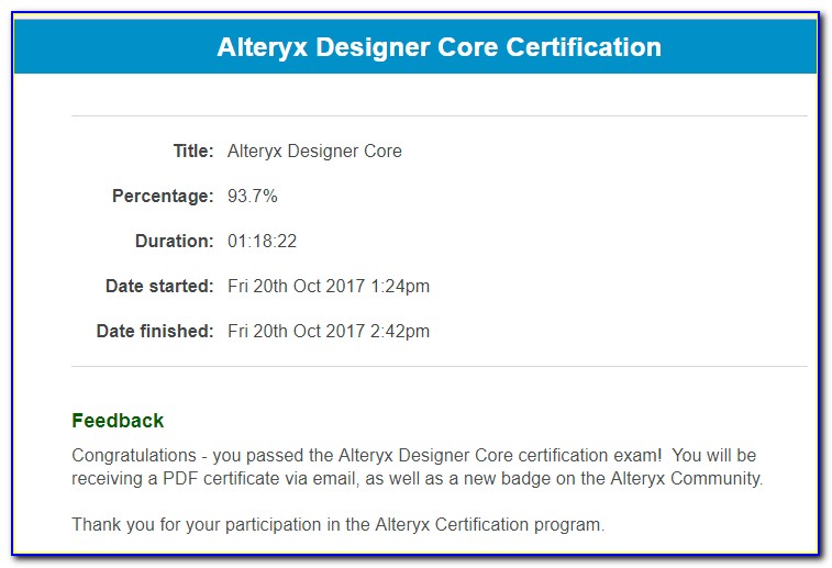 Alteryx Core Certification Questions And Answers