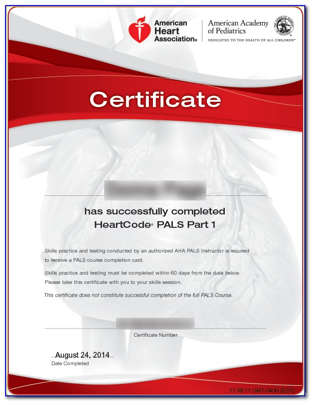American Heart Association Pals Certification Lookup
