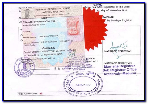 Apostille Indian Birth Certificate