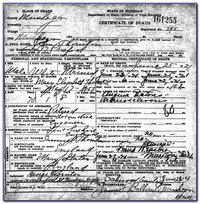 Birth Certificate Replacement Muskegon Michigan