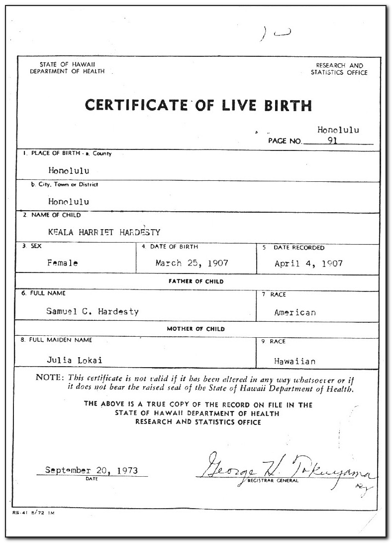 Blank Birth Certificate Uk