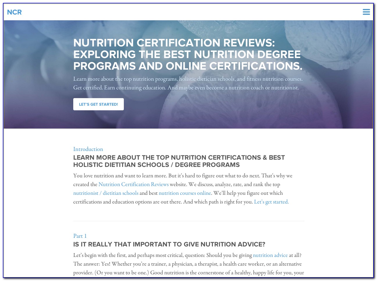 Certified Dietitian Online