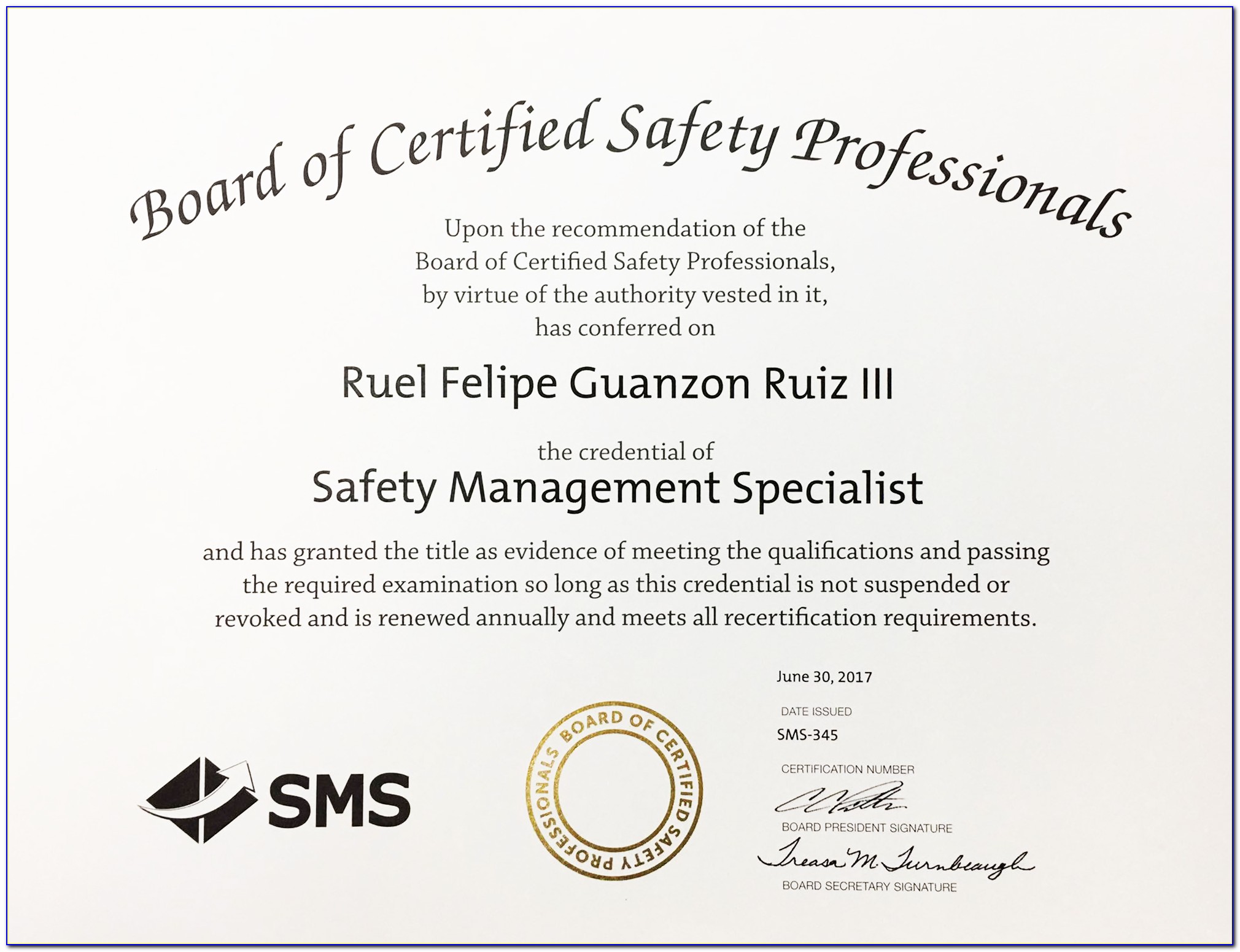 Certified Safety Professional (csp) Certification Online