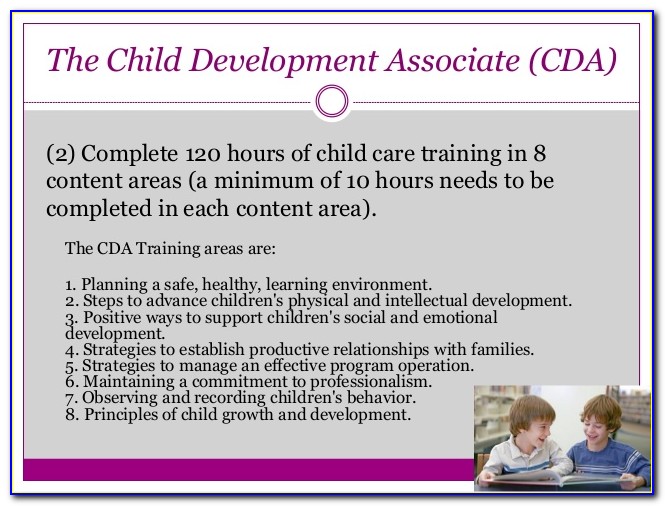 Child Development Associate (cda) Certificate In India