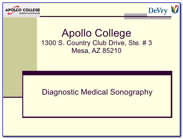 Diagnostic Medical Sonography Certificate
