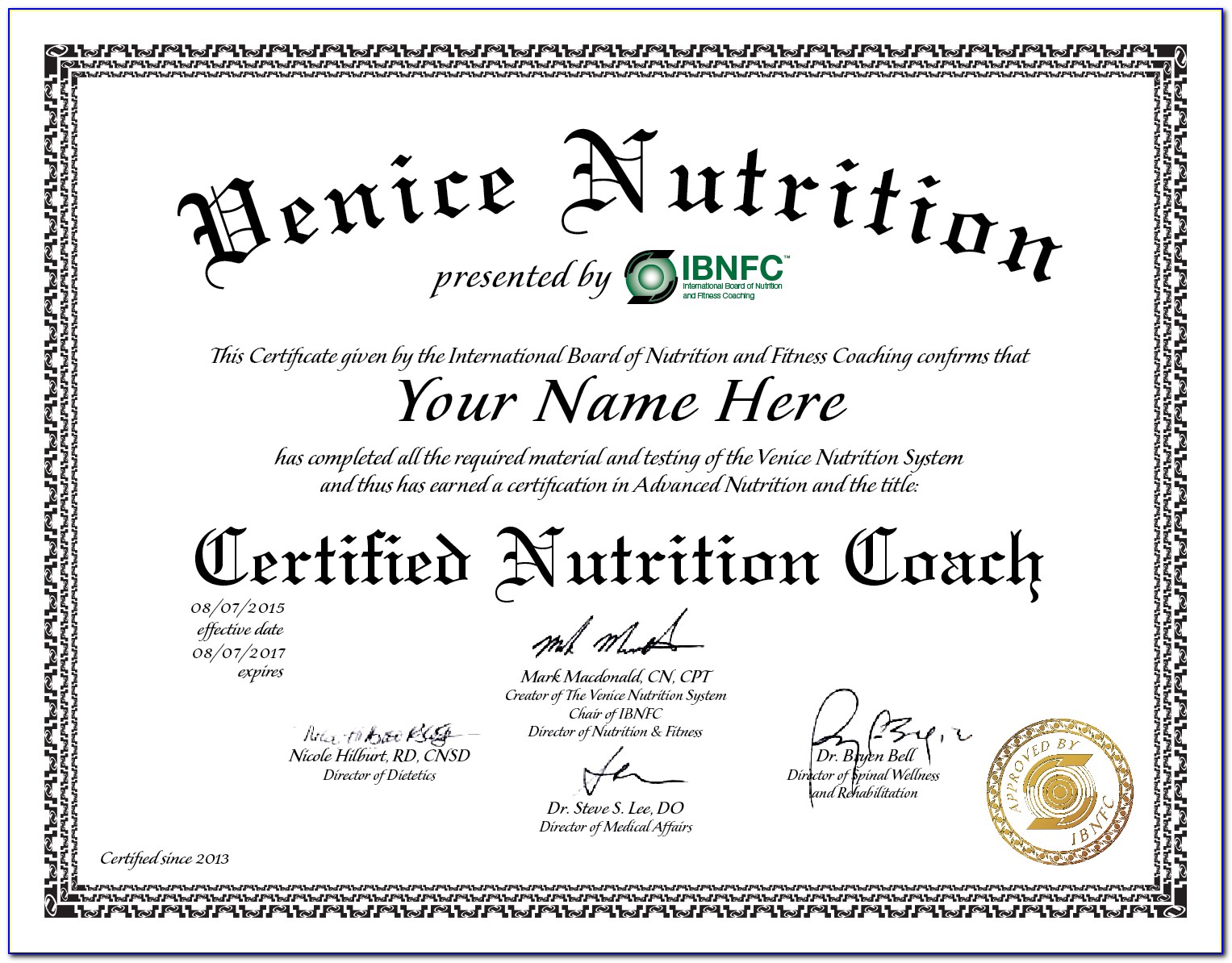 Dietitian Certification Online