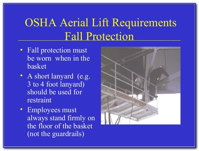 Does Osha Require Aerial Lift Certification