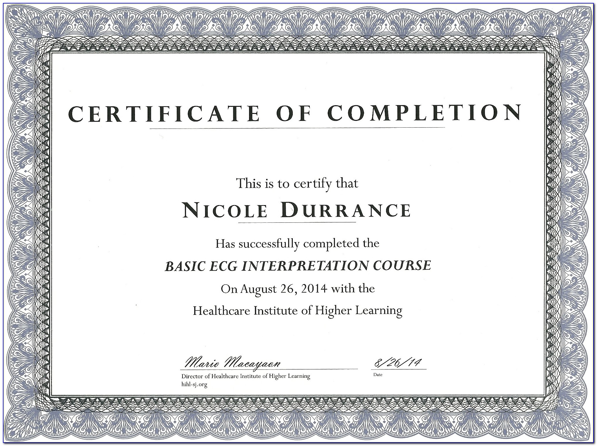 Ecg Ekg Certification