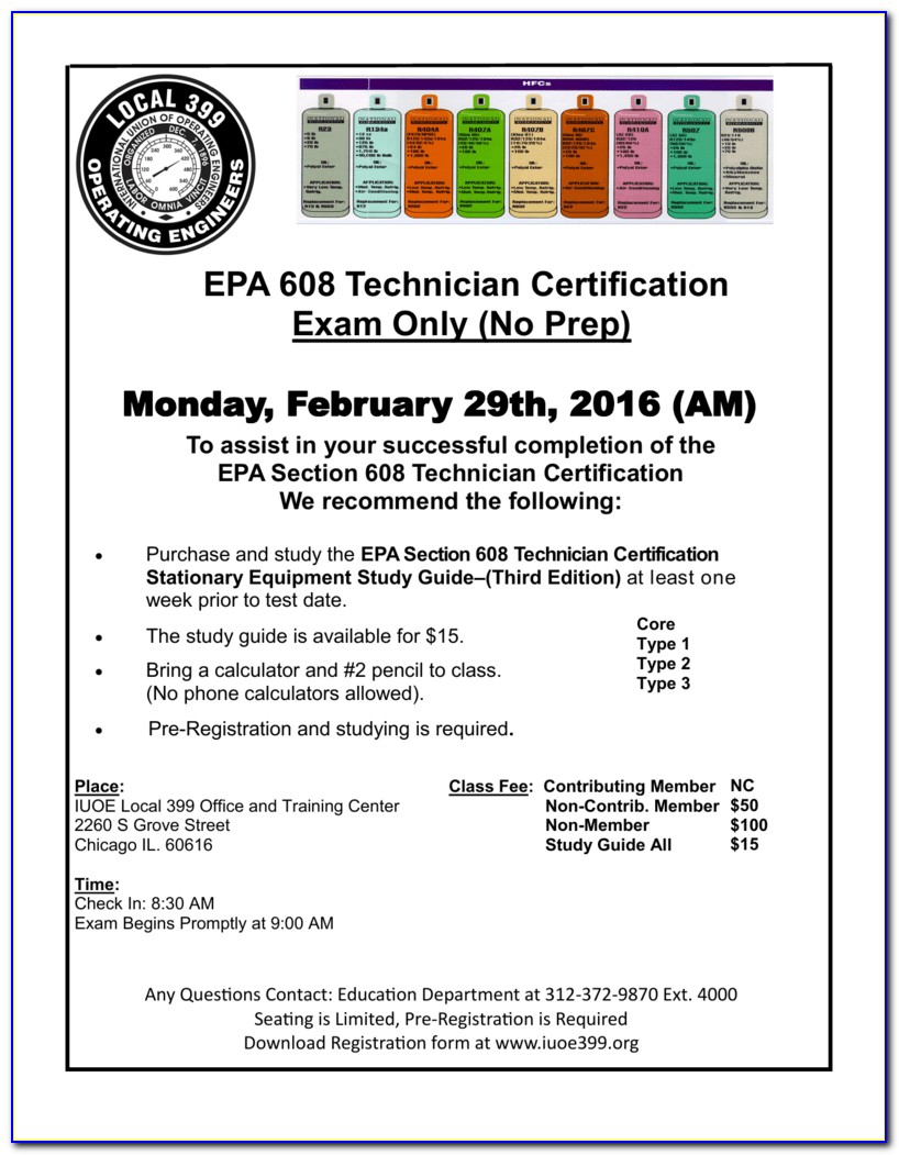 Epa 608 Technician Certification Online