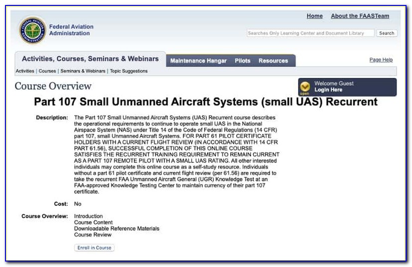 Faa Part 107 Certification For Commercial Uas