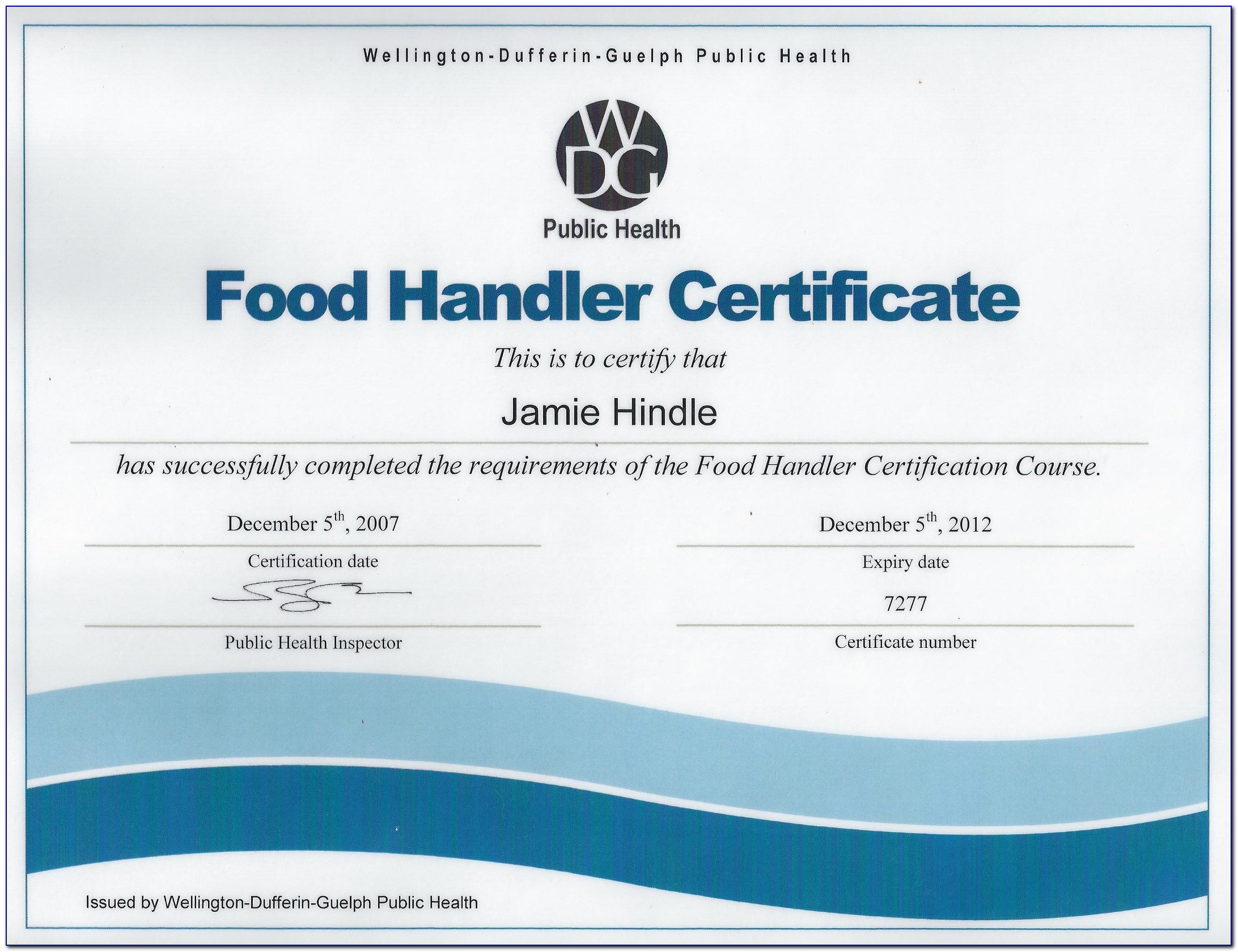 Food Handling Certificate Arizona